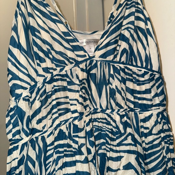 Elegant Zebra Print Maxi Dress-Banana Republic - Picture 6 of 7